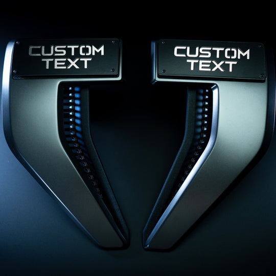 Modificateurs de badges OEM à texte personnalisé (badges OEM NON inclus) - Compatible avec Ford® F150® 2021+