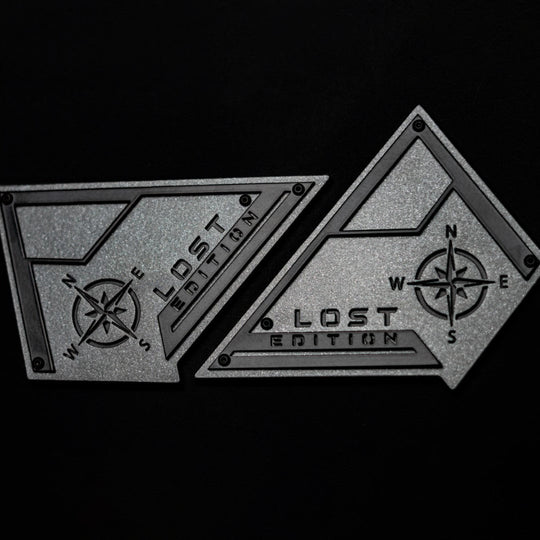 Emblema Bronco® Custom Symbol Edition (par) - Aluminio recubierto de polvo - Totalmente personalizable - Compatible con Bronco® Black Diamond®