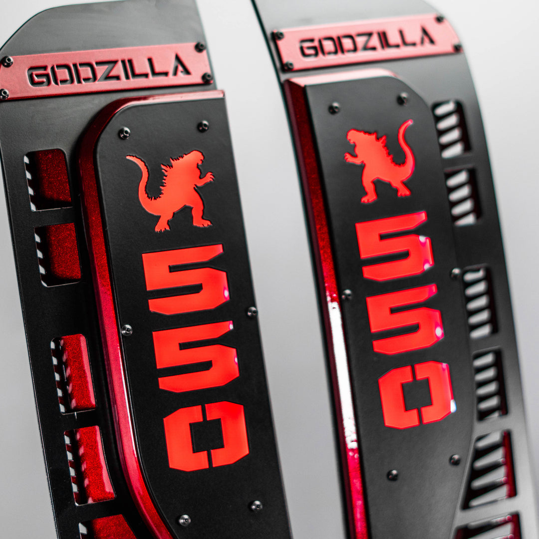 Insignias de guardabarros de repuesto personalizadas de Godzilla para Ford® Super Duty® 2023+ - LED