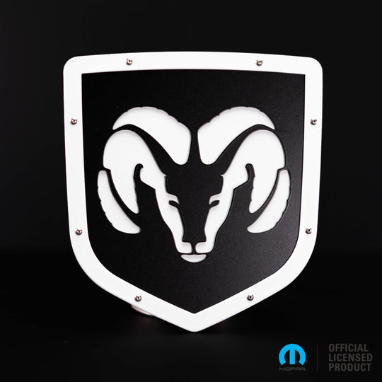 Emblema con escudo estilo cabeza 2 con licencia oficial de RAM®: compatible con modelos RAM® 1500, 2500 y 3500 del 2009 al 2018