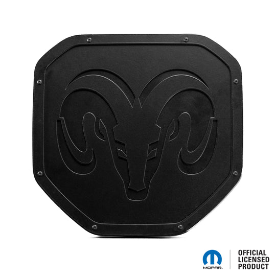 Officially Licensed RAM® Head Style 1 Shield Emblem - Fits 2019 - 2024 RAM® 1500, 2500, 3500 Tailgate