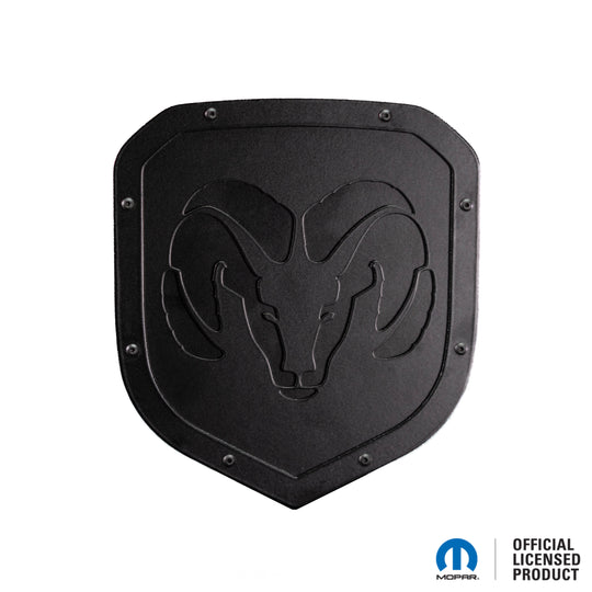 Emblema con escudo estilo cabeza 2 con licencia oficial de RAM®: compatible con la parrilla de los modelos RAM® 1500, 2500 y 3500 de 2013 a 2018
