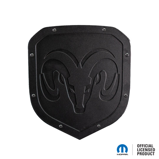 Emblema con escudo estilo cabeza 1 de RAM® con licencia oficial: compatible con la parrilla de los modelos RAM® 1500, 2500 y 3500 de 2013 a 2018