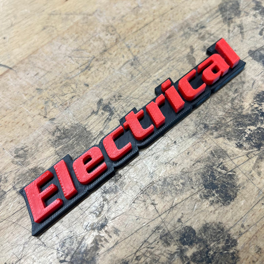 Custom Toolbox Drawer Emblems - Electrical - Economy