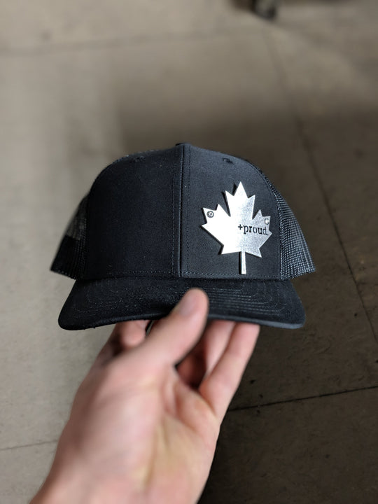 Sombrero de acero inoxidable con orgullo canadiense