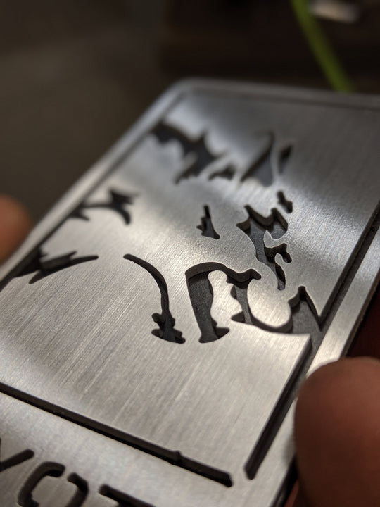 Brushed Stainless Coyote Emblem - Fits 2015+ Mustang® Grille + Decklid