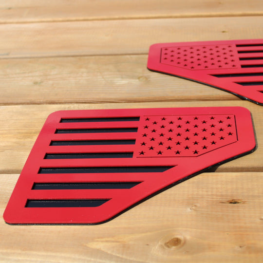 American Flag Fender Emblems - Fits 08-10 Super Duty®