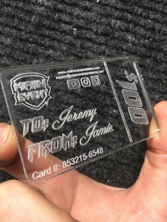 Custom Gift Card - Personalized and Engraved