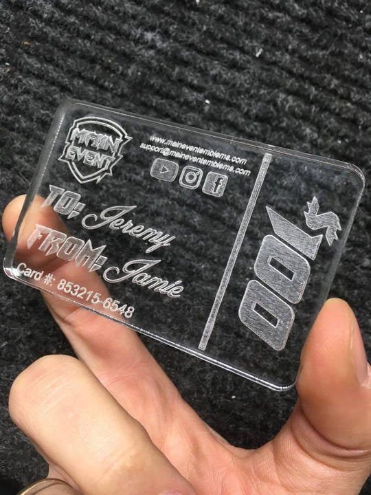 Custom Gift Card - Personalized and Engraved