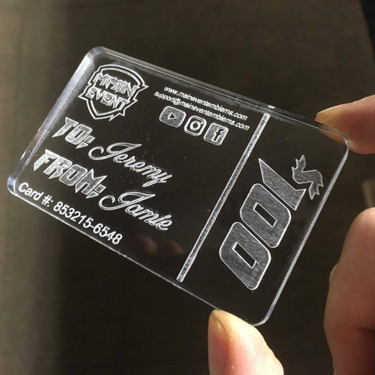 Custom Gift Card - Personalized and Engraved