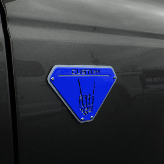 Emblema Bronco® de edición personalizada (par): aluminio recubierto en polvo, totalmente personalizable, compatible con Bronco® Badlands®