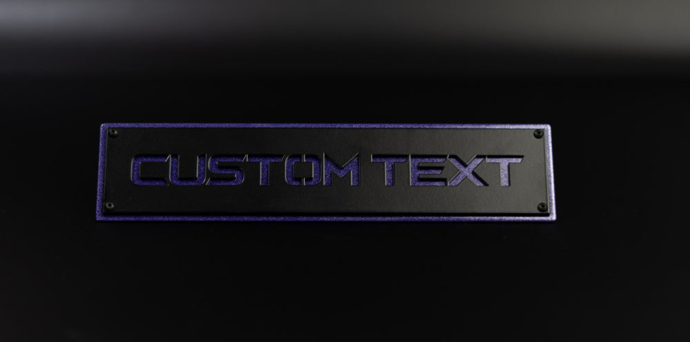 Custom Text Emblem Inserts - Pair - Fits 2020-2024 GMC® Sierra® 2500, 3500 HD