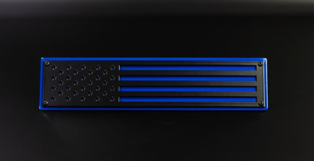 American Flag Emblem Inserts - Pair - Fits 2020-2024 GMC® Sierra® 2500, 3500 HD (Does not include OEM Badge)