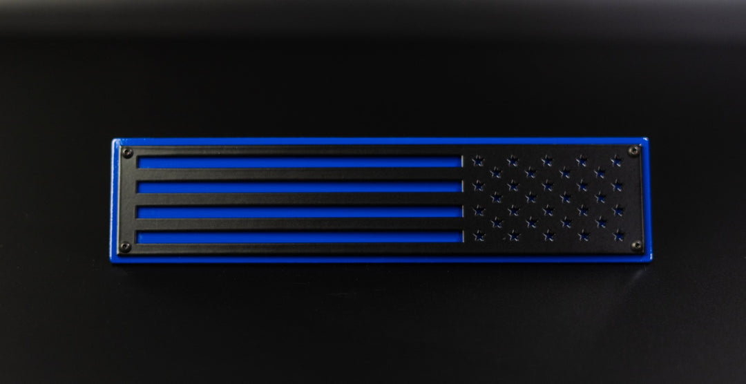 American Flag Emblem Inserts - Pair - Fits 2020-2024 GMC® Sierra® 2500, 3500 HD (Does not include OEM Badge)