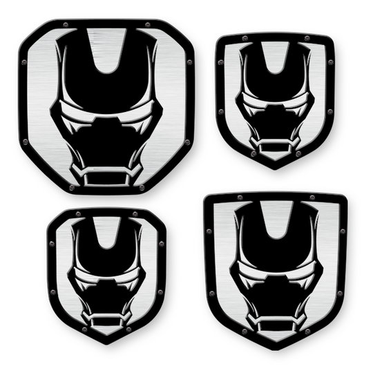 Emblema de escudo de casco de hierro: camiones RAM®, parrilla o portón trasero: se adapta a varios modelos y años