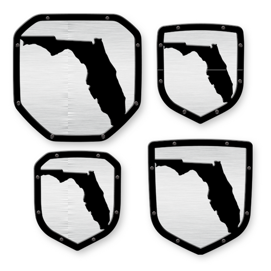 Emblema del escudo del estado de Florida: camionetas RAM®, parrilla o portón trasero: se adapta a varios modelos y años