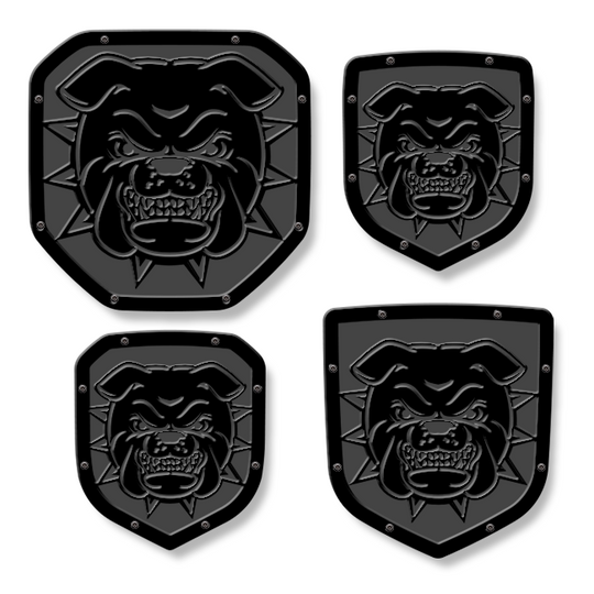 Emblema de escudo de bulldog: camionetas RAM®, parrilla o portón trasero: se adapta a varios modelos y años