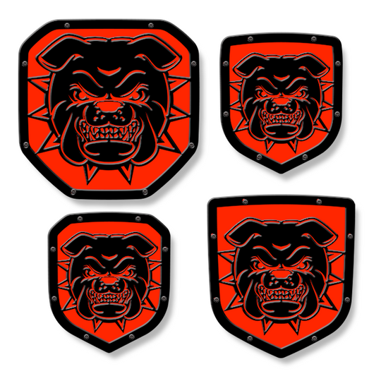 Emblema de escudo de bulldog: camionetas RAM®, parrilla o portón trasero: se adapta a varios modelos y años