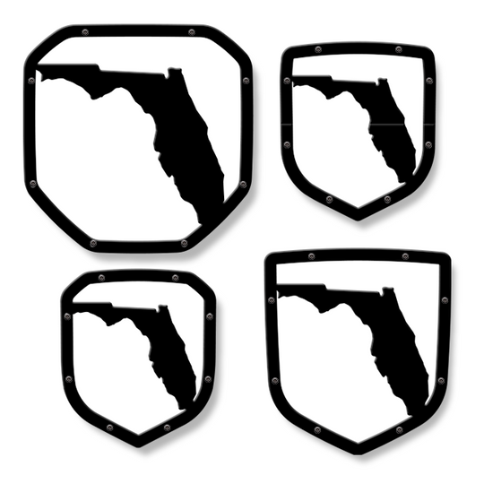 Emblema del escudo del estado de Florida: camionetas RAM®, parrilla o portón trasero: se adapta a varios modelos y años