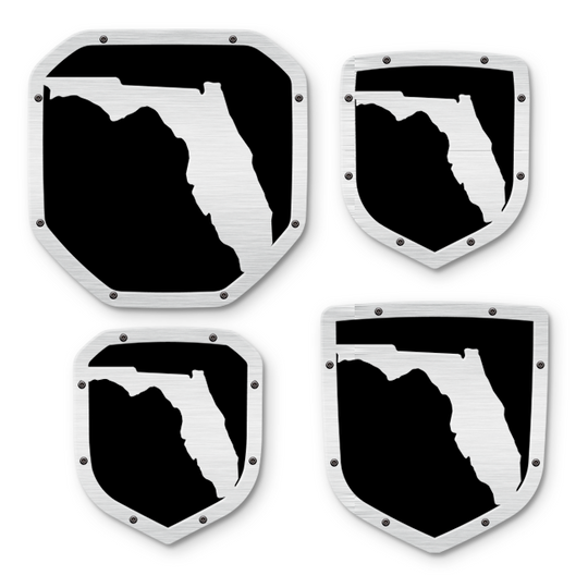 Emblema del escudo del estado de Florida: camionetas RAM®, parrilla o portón trasero: se adapta a varios modelos y años