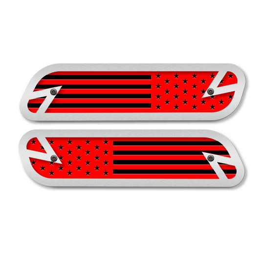Reemplazos de emblemas de capó con la bandera estadounidense: se adapta a Ram® 2500, 3500, 4500 2019-2023: totalmente personalizables, sin LED