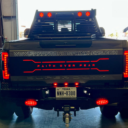 Custom Text LED Tailgate Panel - Fits 2020-2022 Super Duty®