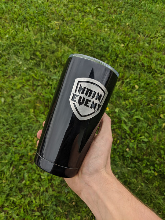Vaso de acero inoxidable personalizado: su texto o logotipo