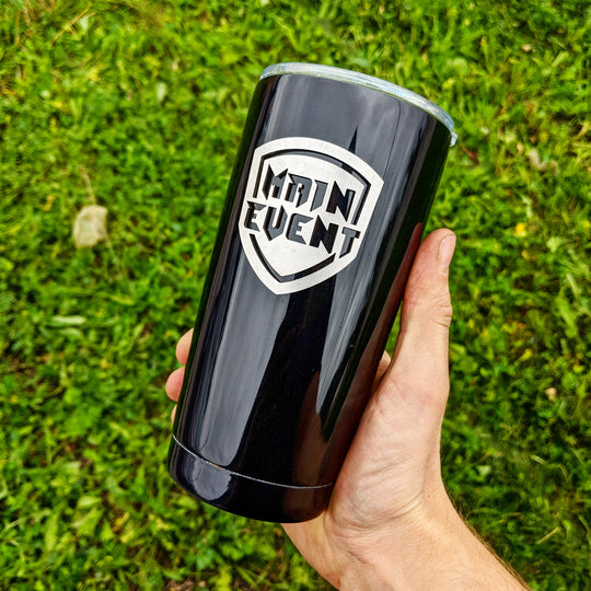 Vaso de acero inoxidable personalizado: su texto o logotipo