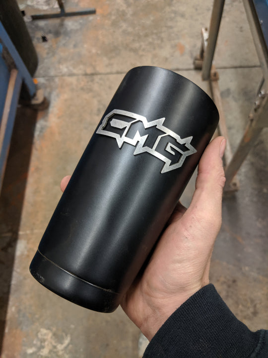 Vaso de acero inoxidable personalizado: su texto o logotipo