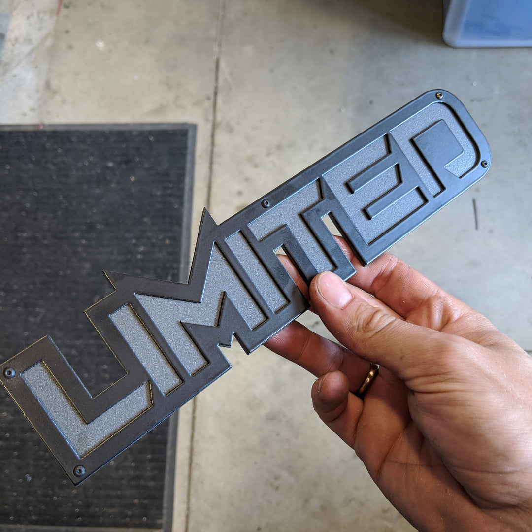 Limited Badge - Sharp - Black on Gunmetal