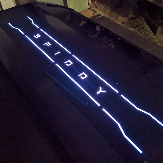 Custom Text LED Tailgate Panel - Fits 2020-2022 Super Duty®