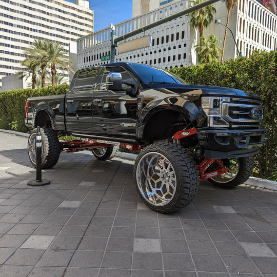 LED Fender Badge Replacements - Black - American Flag 250, 350, 450 - Fits 2017 - 2022 Ford® Super Duty®