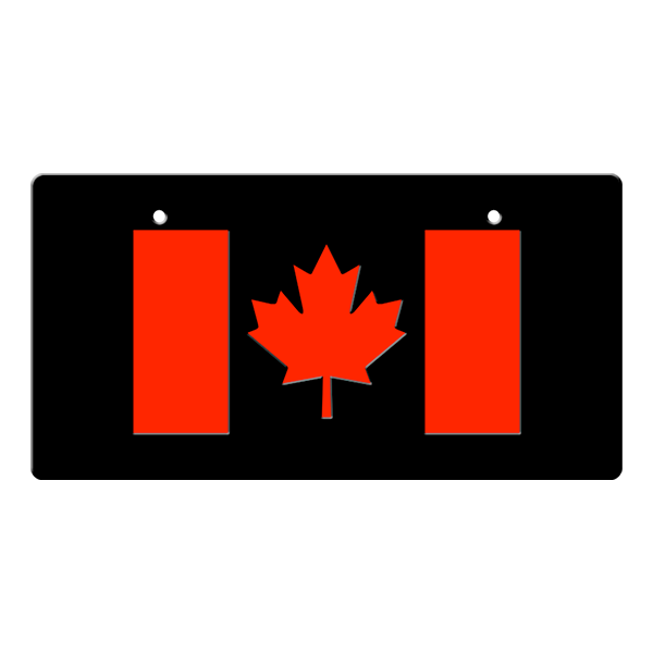 Canada Flag License Plate Cover