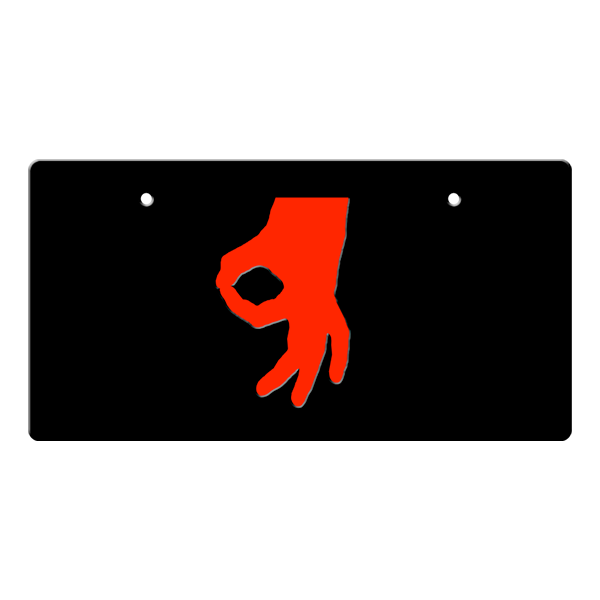 OK/Got Ya License Plate Cover OK/Got Ya License Plate Cover