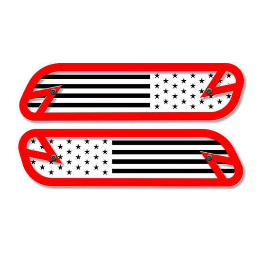 Reemplazos de emblemas de capó con la bandera estadounidense: se adapta a Ram® 2500, 3500, 4500 2019-2023: totalmente personalizables, sin LED