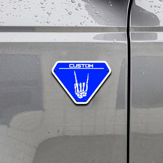 Emblema Bronco® de edición personalizada (par): aluminio recubierto en polvo, totalmente personalizable, compatible con Bronco® Badlands®
