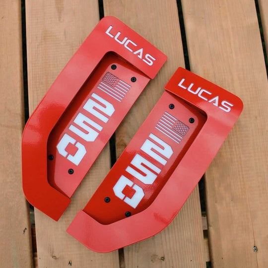 American Flag 2017-2022 Ford® Super Duty® Fender Badge Replacement Set - Fully Customizable - LED and Non-LED