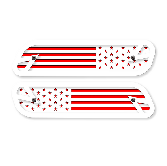 Reemplazos de emblemas de capó con la bandera estadounidense: se adapta a Ram® 2500, 3500, 4500 2019-2023: totalmente personalizables, sin LED