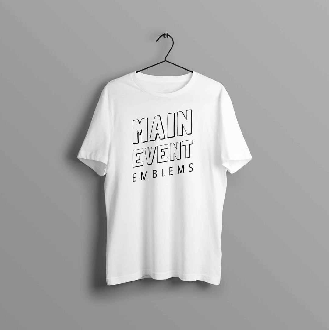 Premium Main Event Emblems Text Tee