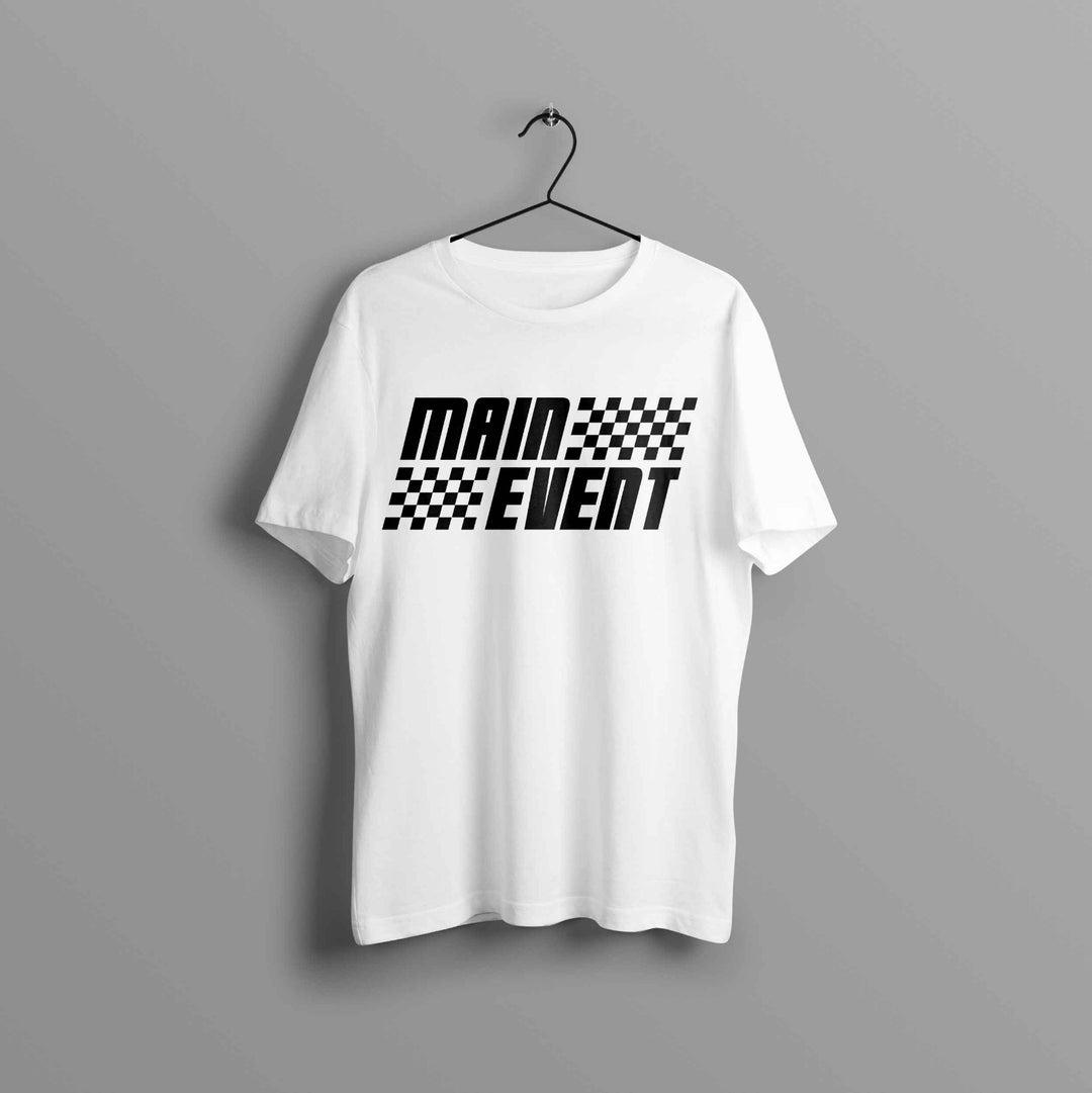 Premium Main Event Emblems Finish Line Tee