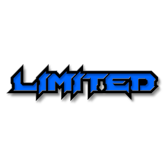 Emblema de texto personalizado limitado - Aluminio recubierto de polvo - Elija sus colores
