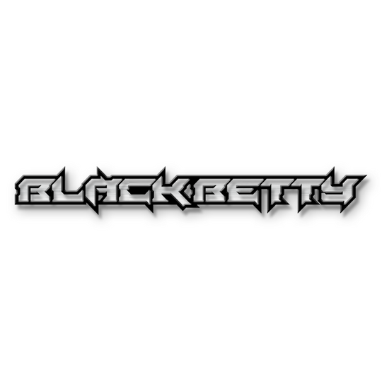 Emblema de texto personalizado de Black Betty: aluminio con revestimiento en polvo: elija sus colores