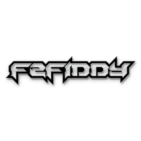 Emblema de texto F2Fiddy personalizado: aluminio recubierto de polvo: elija sus colores