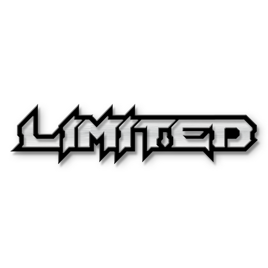 Emblema de texto personalizado limitado - Aluminio recubierto de polvo - Elija sus colores