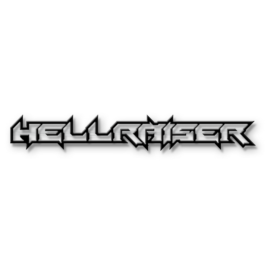 Emblema de texto Hellraiser personalizado: aluminio recubierto de polvo: elija sus colores