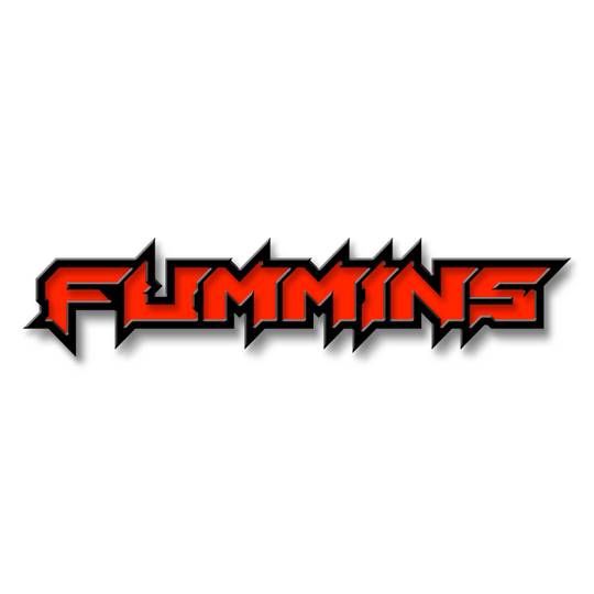 Emblema de texto Fummins personalizado: aluminio recubierto de polvo: elija sus colores