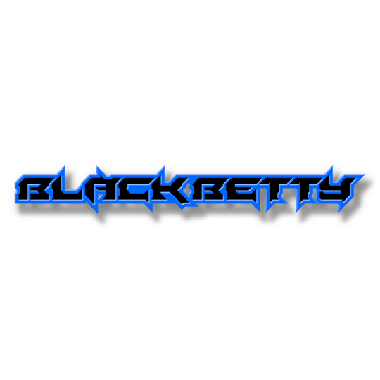 Emblema de texto personalizado de Black Betty: aluminio con revestimiento en polvo: elija sus colores