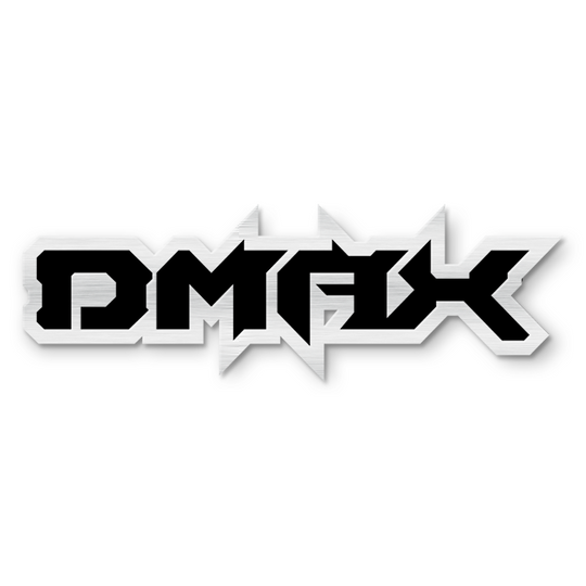 Emblema de texto Dmax personalizado: aluminio recubierto de polvo: elija sus colores