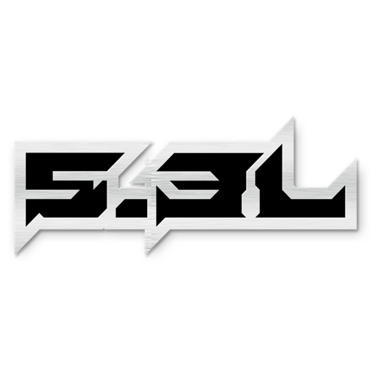 Emblema de texto personalizado para 5,3 L: aluminio recubierto de polvo: elija sus colores