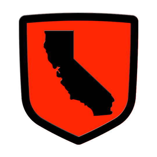 california custom tailgate emblem
